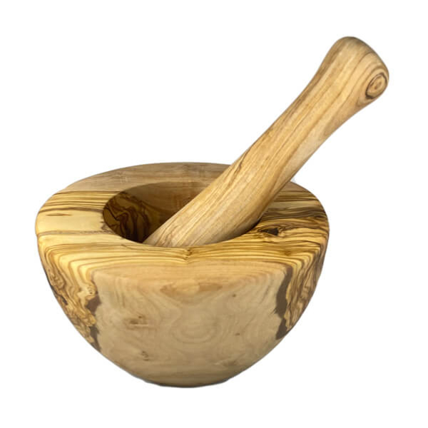 Mortier en bois d'olivier 16cm